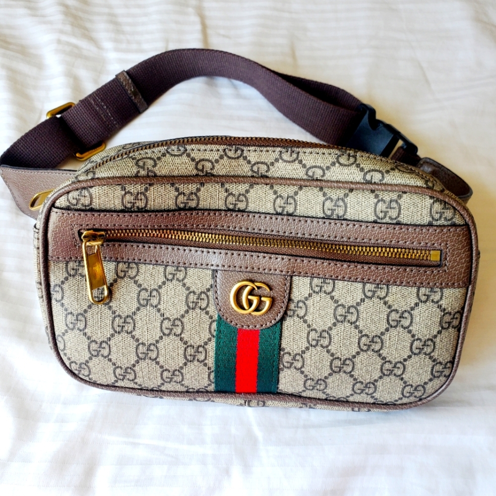Gucci ophidia canvass belt bag